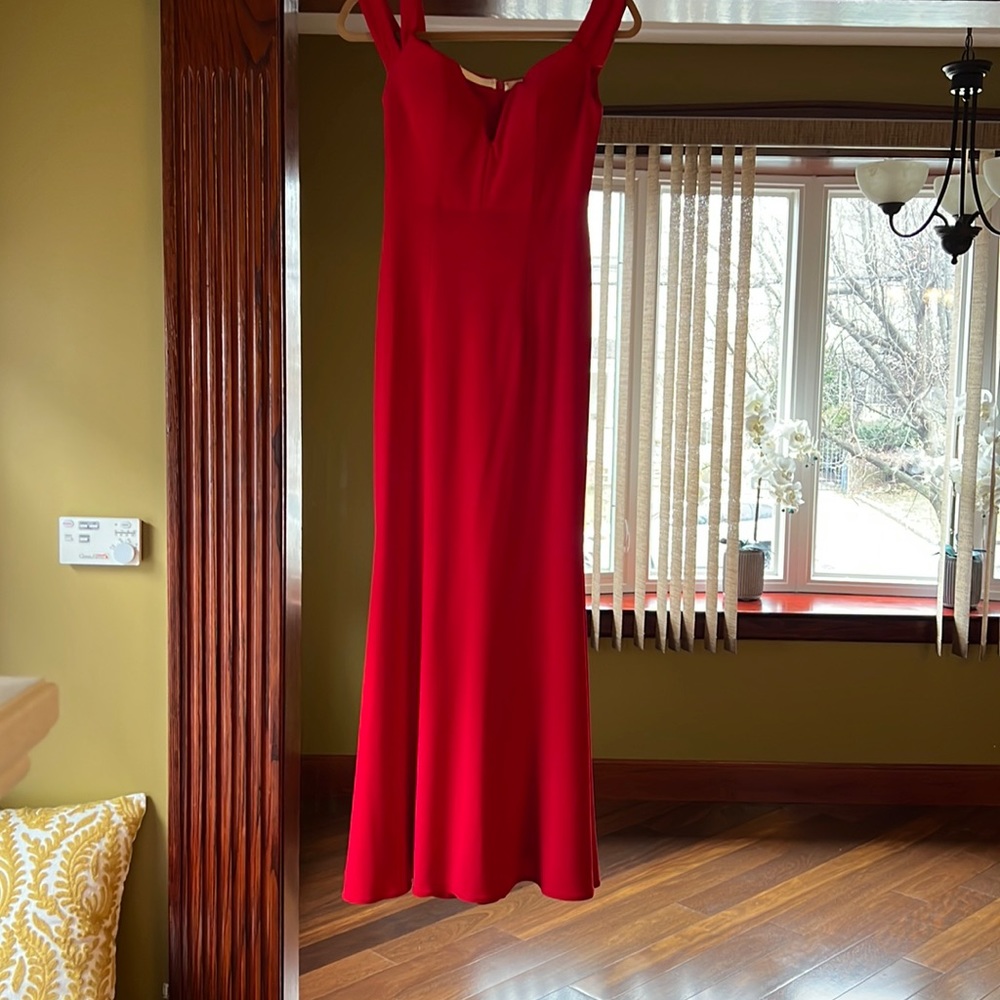 Red prom dress size 2